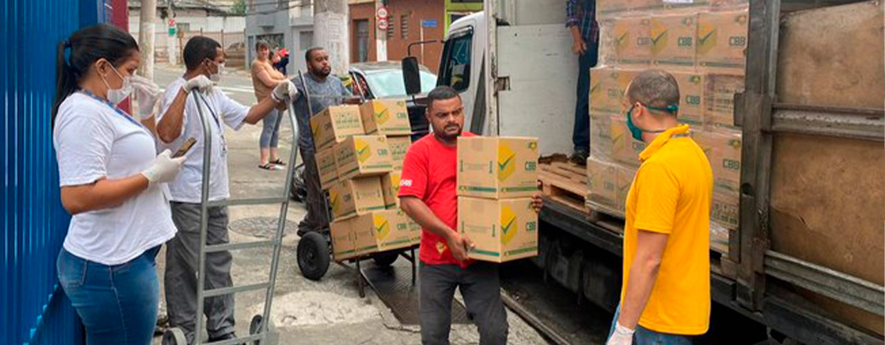 Ação distribui cestas básicas para microempreendedores impactados por pandemia